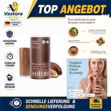 VETAIN Proteinpulver Vegan Kakao - 20g Eiweiß - Bio Protein Pulver