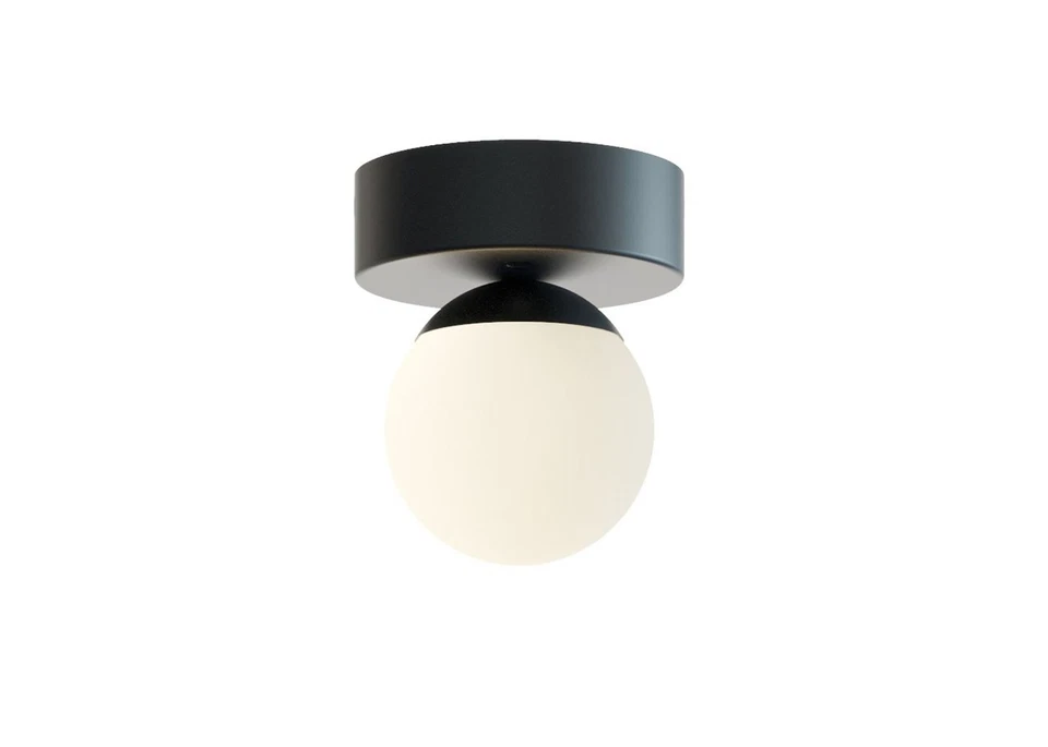AFX PRLF05L30D1 Pearl 5"W LED Flush Mount Globe Ceiling Fixture - White - Image 4 of 4