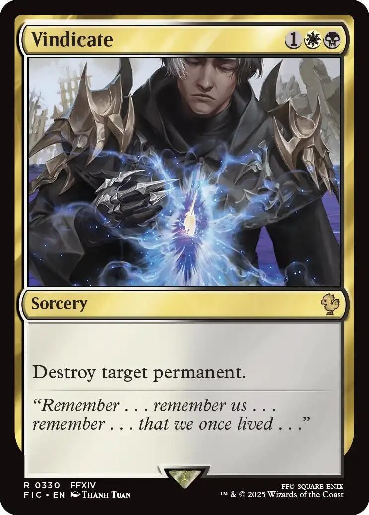Vindicate (330) Commander: FINAL FANTASY MTG FIC