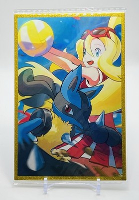 Hilda & Lucario Shiny Pokemon Art Board-Trainer Limited Edition Gold Hit   ️ 