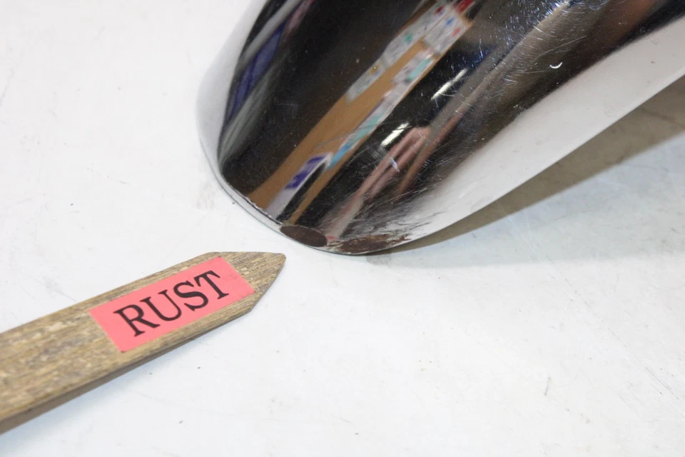 Yamaha XJ550 SECA 1980 OEM guardabarros delantero cromado Foto 3 de 4