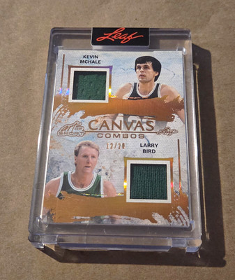 Leaf Art of Sport 2026 Kevin McHale/Larry Bird Celtics Canvas Combos CC-9 12/20