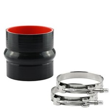 4 Reinforced Silicone Straight Hump Coupler 4-ply High Temp Hose With Clamps