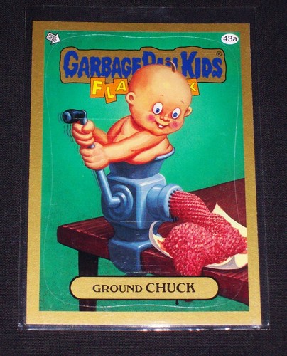 GPK 2011 Flashback Series 3 GOLD Border Parallel Card #43a Ground CHUCK, FB3 FS3