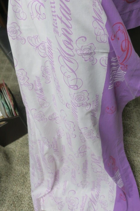 Disney Hannah Montana Púrpura Listo Tamaño Completo Sábana Top Algodón/Mezcla 78 X 94 Foto 4 de 4