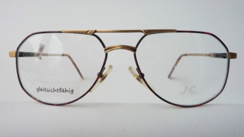 Herren Pilotenbrille Brillenfassung groß Federbügel Klassiklook stabil Grösse M - Picture 2 of 4
