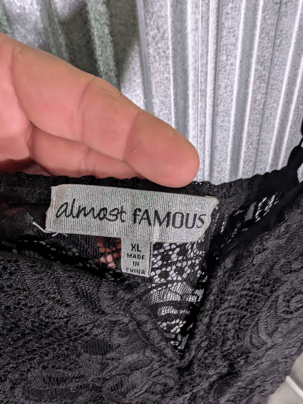 Almost Famous Solid Notched Neck High-Low Skater … - image 6