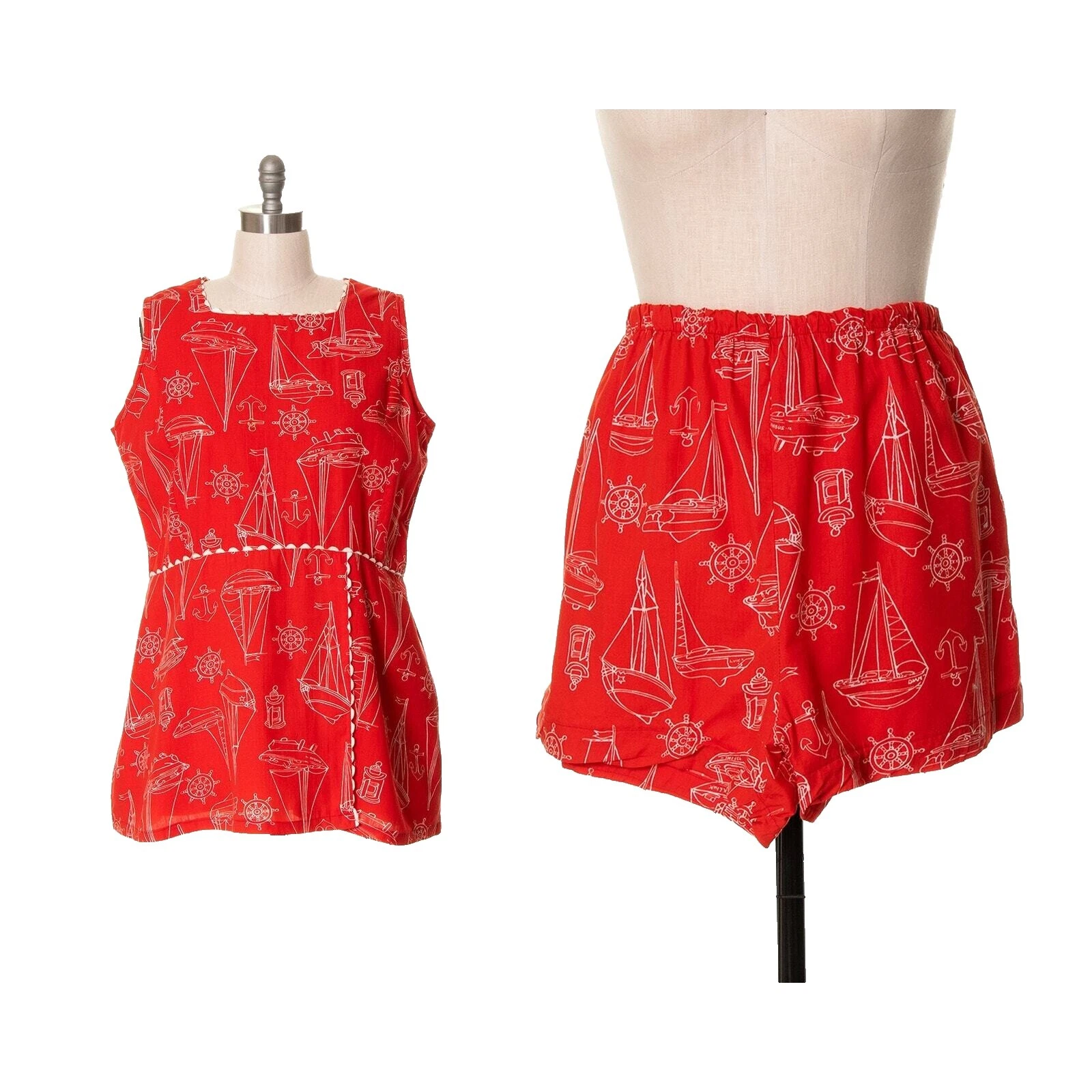 Rockabilly 1960s Original Vintage Jumpsuits & Playsuits for Women