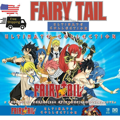 Fairy Tail Ultimate Collection 9 Season TV Series 328 Episodes+2 Movies+9 OVAS