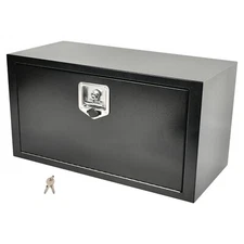 Black Steel 30"X14"X16" Underbody Truck Tool Box Trailer Pickup Storage Toolbox
