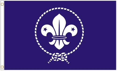 Giant Scouts Movement Purple Flag 5x3ft Scouting Banner 90x150cm Worldwide Flags