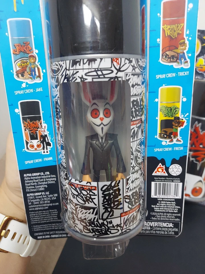 (2) Виниловая фигурка Subway Surfers Game Sub Surf Spray Crew 4 дюйма новая - Изображение 4 из 4