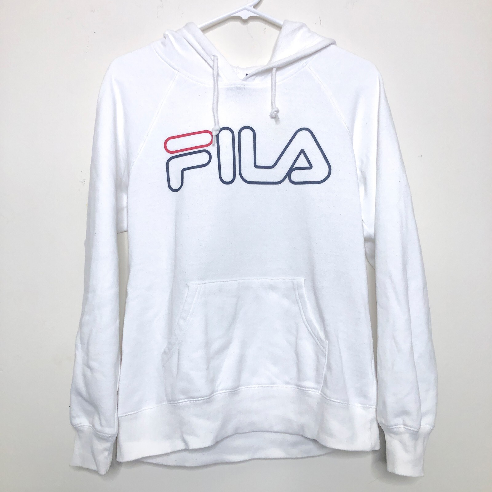 FILA Felpa con Cappuccio Pullover Media Donna Bianco