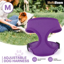 Mesh Padded Dog Pet Harness Breathable Air Mesh Control Reflective Jacket Colors