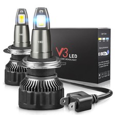 7600lm 60w Led Headlight Conversion Kit H7 W/ Updated Tx1860 Chips 6000k Bulbs