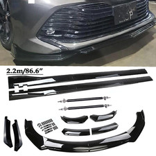 Front Bumper Lip Spoiler Kit 86.6 Car Side Skirt For Toyota Camry Xle Se Le