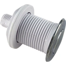 Hot Tub Basics | Balboa Spa Air Button 1-5/16" 13082 Chrome w/ 10ft Tubing