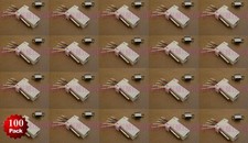 100 Pack - DB9 Female to RJ45 Modular Adapter...