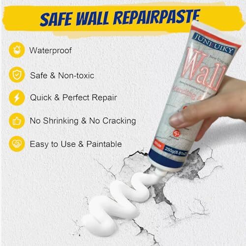 1pcs 250g Drywall Repair Kit, Wall Spackle Repair Paste with Scraper, Wall 1PCS - Picture 2 of 6