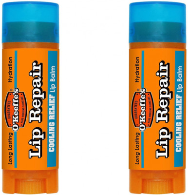 2 x O'Keeffe's Lippenbalsam Reparaturstick Kühlung 4,2g 