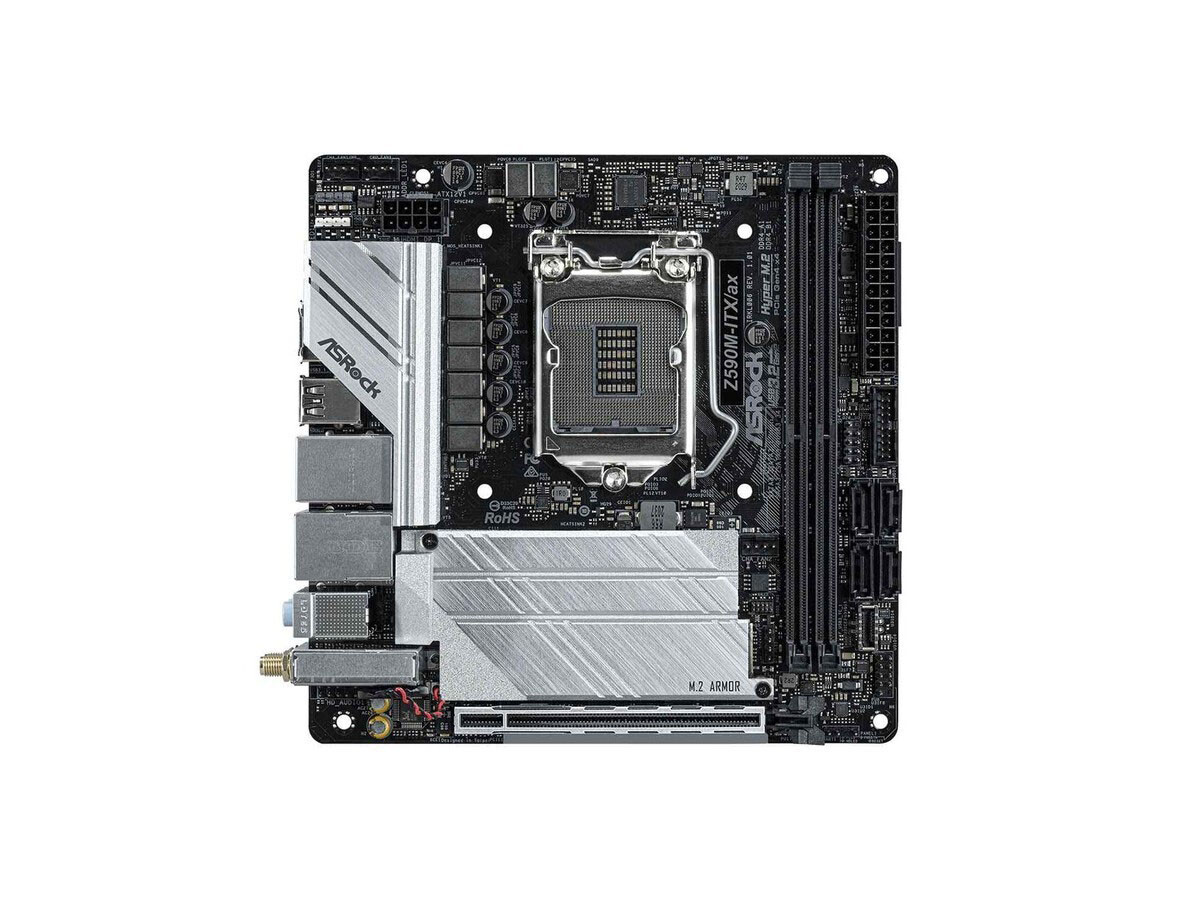 For ASROCK Z590M-ITX/ax motherboard LGA1200 2*DDR4 64G DP+HDMI M