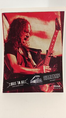 KIRK HAMMETT DUNLOP CRYBABY 2008 11 X 8.5 PRINT AD. 7 | eBay