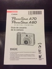 Canon Powershot A60  A70 Digital Camera User Guide Instruction Manual SPANISH