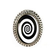 Twilight Zone Sci-Fi Spiral Ornate Adjustable Ring