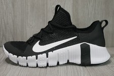 Nike Free Metcon 3 Mens 9 - 12 Shoes Athletic Sneakers Black White CJ0861-010