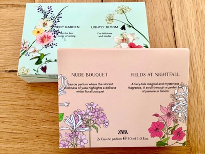 2 SET~4 x 30 ml~ZARA~DEEP GARDEN~LIGHTLY BLOOM~NUDE BOUQUET~FIELDS AT NIGHTFALL