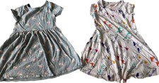 2 Cat Jack Girls Dress Size 4/5 Unicorns Summer Short Sleeve