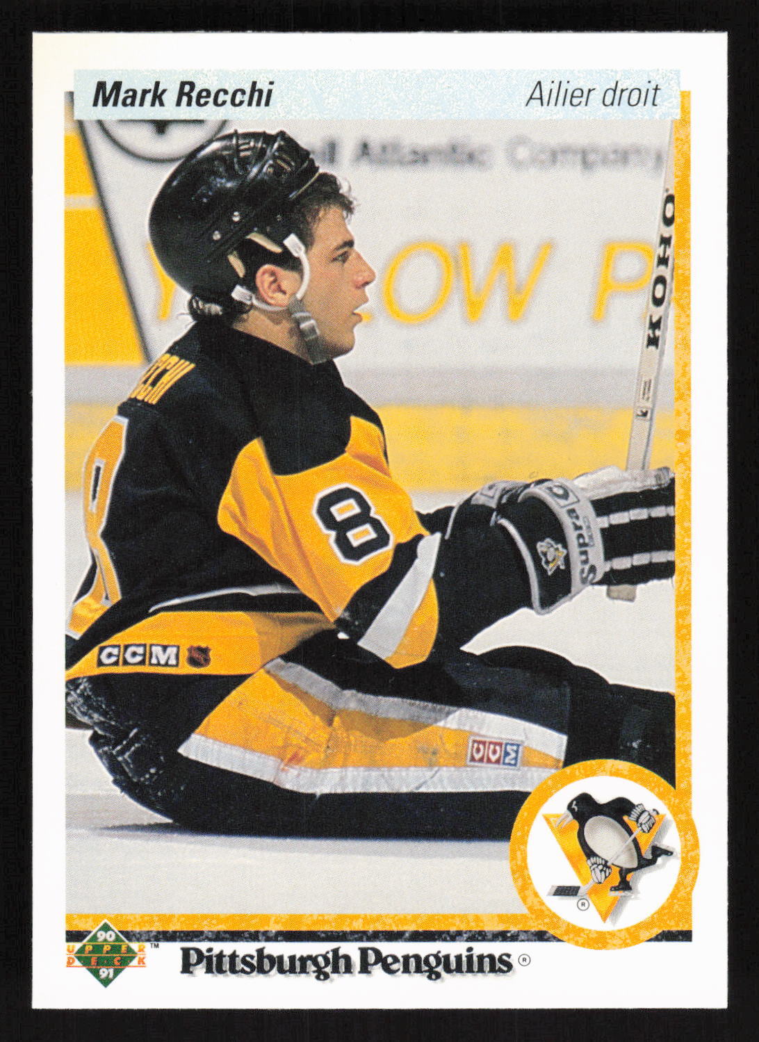1990-91 Upper Deck French #178 Mark Recchi Card TCCCX