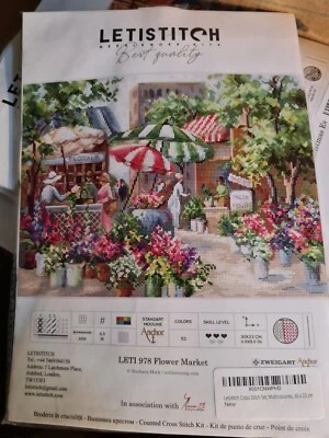 LETISTITCH "LETI 978 Flower Market" Cross Stitch Kit  - Bild 1 von 2