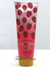 BATH  BODY WORKS STRAWBERRY SODA BODY CREAM 8 OZ