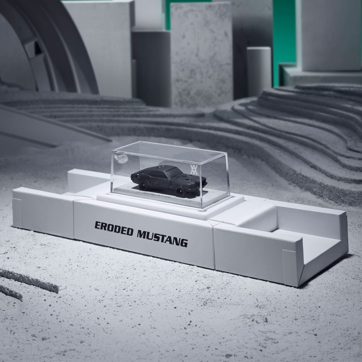 Mattel Creations Eroded Ford Mustang-Hot Wheels x Daniel Arsham | eBay
