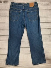 Vintage 90s Levi's 517 Men 40 x 30 Boot Cut Blue Jeans Medium Wash Denim V2M
