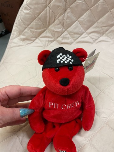 Vintage 1999 Daytona 500 Feb 2000 PIT CREW Beanie Bear In Box - Picture 3 of 7
