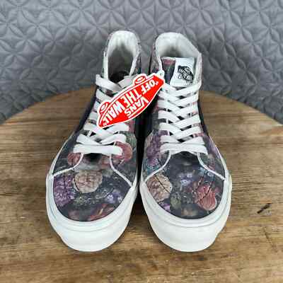 Vans Sk8-Hi Women's 5.5 Shoes Moody Floral Suede Tapered Skate NWT
