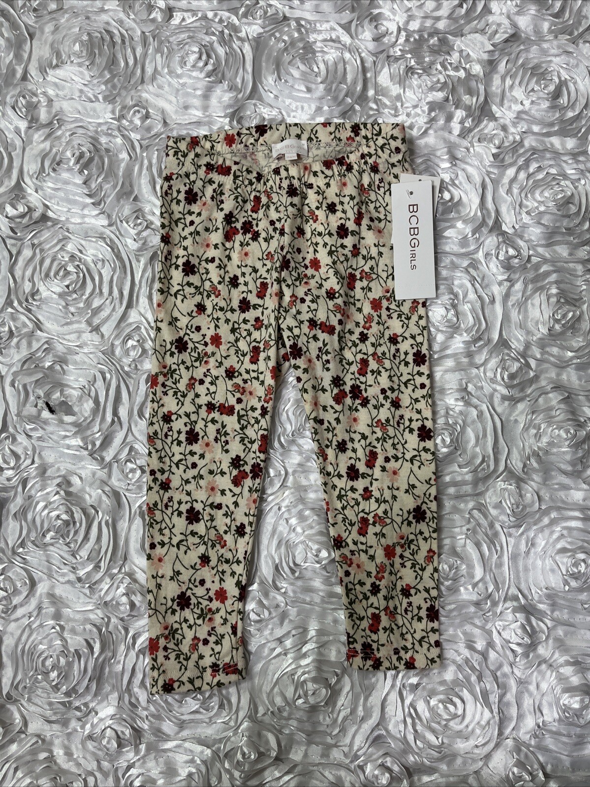 BCBGirls Floral Print Pull On Pants Size 24 Months NWT
