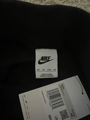 Girls Nike Set NSW Tech Fleece Zip Hoodie & Sweatpants/Joggers Black Size XS/6-7 - Picture 9 of 12