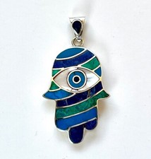 925 950 SILBER Damen Schmuck Hand Fatima Nazar Boncuk  Auge evil Ketten ANHÄNGER