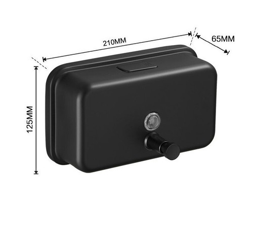 Manual Pump Liquid Soap Shampoo Dispenser Stainless Steel 1200ml Wall Mount 1 Pc - Picture 5 of 15
