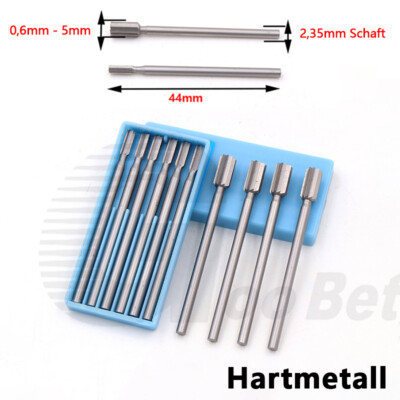 0,6-5mm Frässtift Hartmetallfräser Graviermesser Schaftfräser Bohrer für Dremel