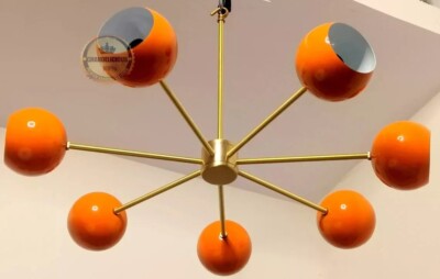 Modern Pinwheel Eyeball Brass Chandelier Sputnik Classy Lamp With Pendent Light