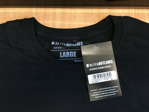 Genuine Street Outlaws Mens Black OG Logo Hot Rod T-Shirt Top BNWT - Picture 2 of 4