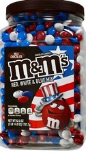 M M's Milk Chocolate Candies Red, White, Blue Mix Pantry-Size, 62 Ounce