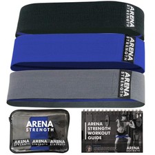 Fabric Glute Bands - Hip Bands for Legs and Butt 3 Pack Hip Resistance Band...