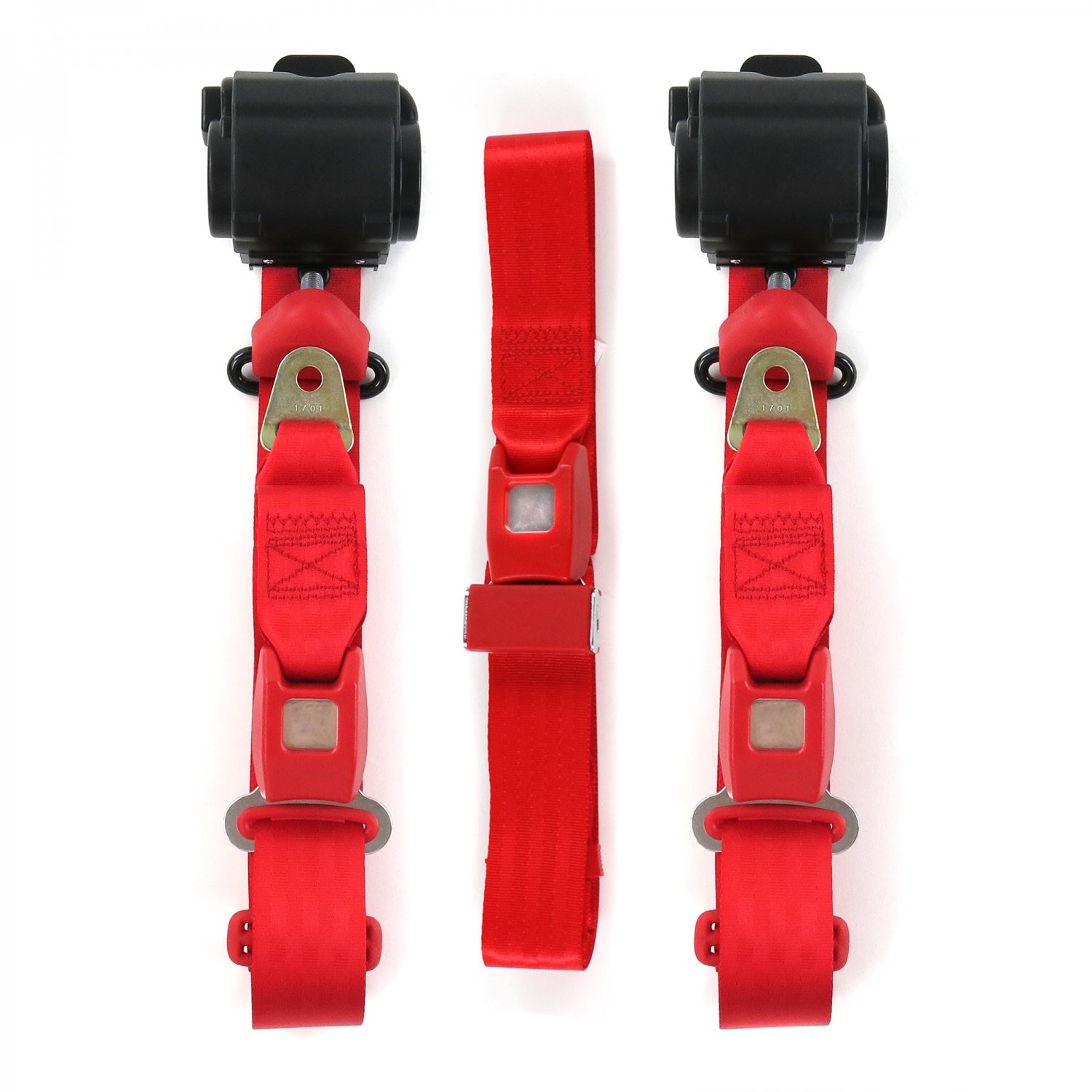 Ford GT40 1964-1969 Seat belt kits with fixings Set Red