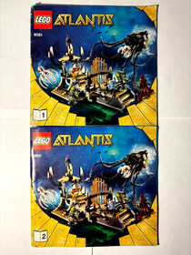LEGO Atlantis 8061 Gateway of the Squid RETIRED 100% Complete w/ Manuals & Figs!