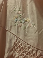 Vintage Barbizon Women's Large Pink Embroidery Nightgown Nylon/Poly/Cotton